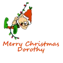Swinging Elf Merry Christmas Dorothy