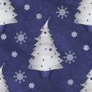 Chrisrmas trees on blue