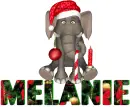 Melanie Christmas Elephant