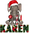 Karen Christmas Elephant
