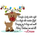Loraine - Christmas Reindeer Quote