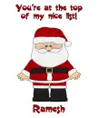 Santa's Nice List - Ramesh