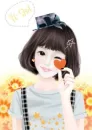 cute cheeky kawaii girl