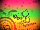 cute cat colorful background