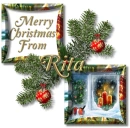 Christmas window- Rita