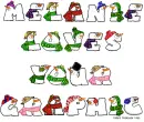 Melanie Loves you Graphic snowfolk