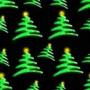 Christmas Tree on black tiled background