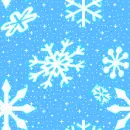 snowflakes on blue tiled background