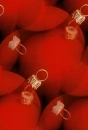 Red Christmas ornaments tiled background