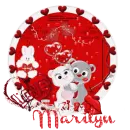 Valentine bears/marilyn