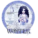 Winter magic/girl with cat