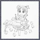 Cute yotsuba with eggs and chicks