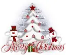 White Christmas tree