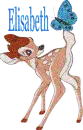 bambi w/ butterfly
