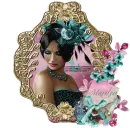 Teal and Pink lady/marilyn