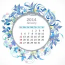 January 2014 calendar