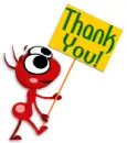 Thank you sign ant