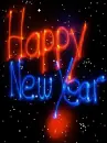 New Year snow background