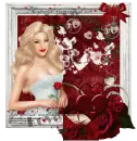 Lady with rose