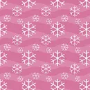 Snowflakes On Mauve Pink
