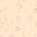 pink brown hearts
