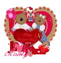 Valentine bears/marilyn