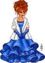 Big blue dress