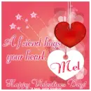Mel - A Friend Hugs - Valentine