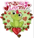 I Toadally Love you Valentine Valentin's Day