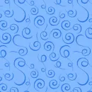 Swirls On Blue