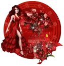 the lady in red