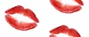 lipstick kisses seamless background