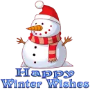Snowman- Happy Winter Wishes
