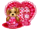 valentine puppy/I wuv you/Faith
