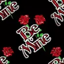 Be Mine seamless background