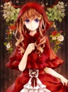 anime girl in red hood