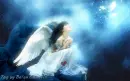 Angel in the rain