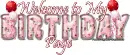 Welcome to my birthday page - wel