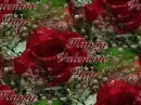 Happy Valentine's Day Roses seamless background