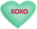 xoxo conversation heart