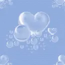 bubble hearts seamless background
