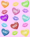 Valentine Heart Candy Background