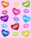 Valentine Heart Candy Background Glitter
