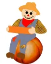 Blank Sign Scarecrow