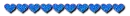 blue hearts divider