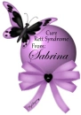 Cure Rett Syndrome Butterfly - Sabrina