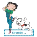 Betty Boop is stress out!