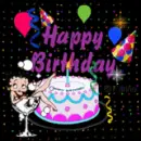 Betty Boop tell you happy birthday!