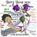 Betty Boop tell you everything of the words