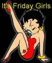 Betty Boop is happy it is friday girl!